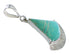 Authentic Sterling Silver and Turquoise Inlay Southwestern Pendant Jewelry VX55675